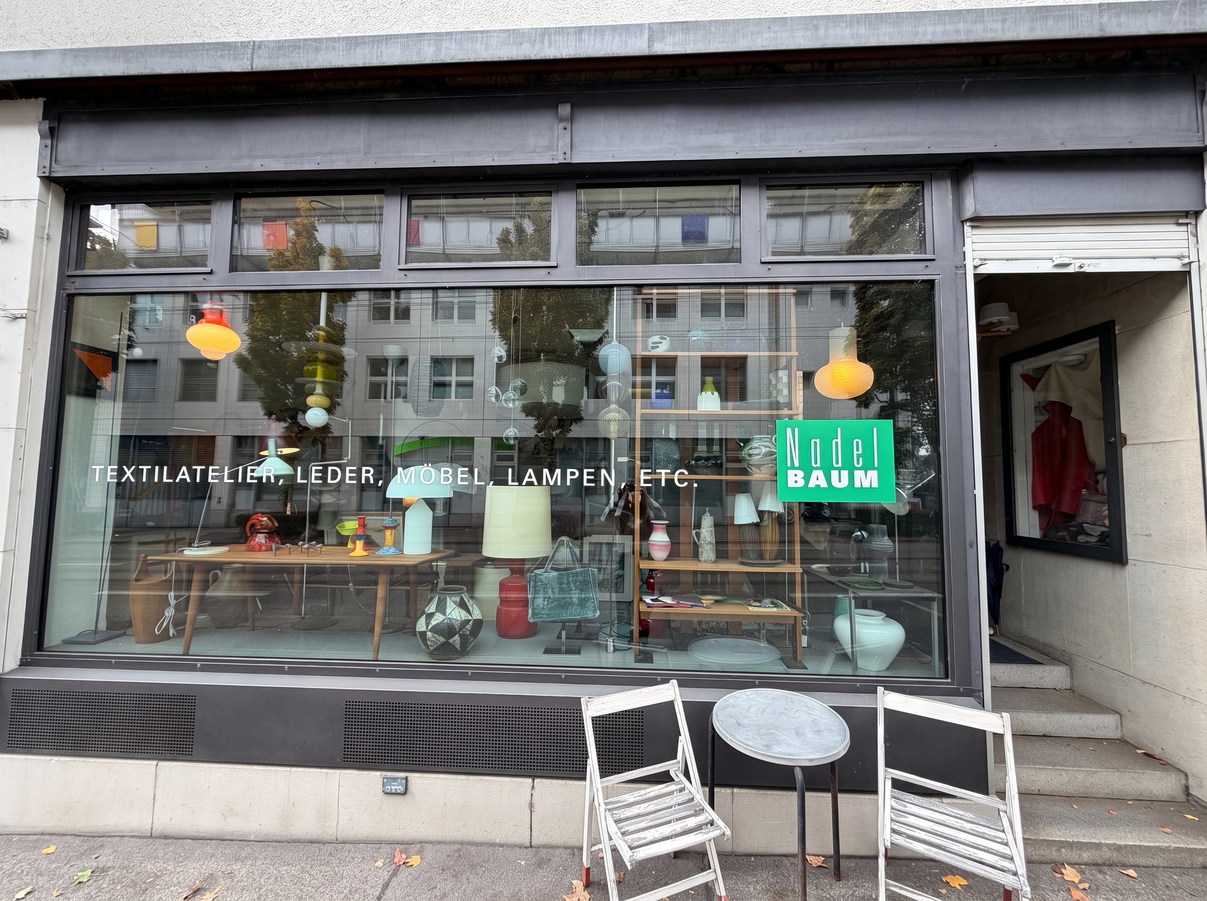 Schaufenster von NadelBAUM an der Seestrasse 314